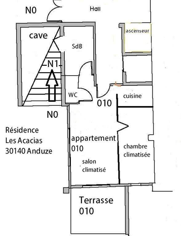 Appartement 10 Des Acacias Андуз Стая снимка